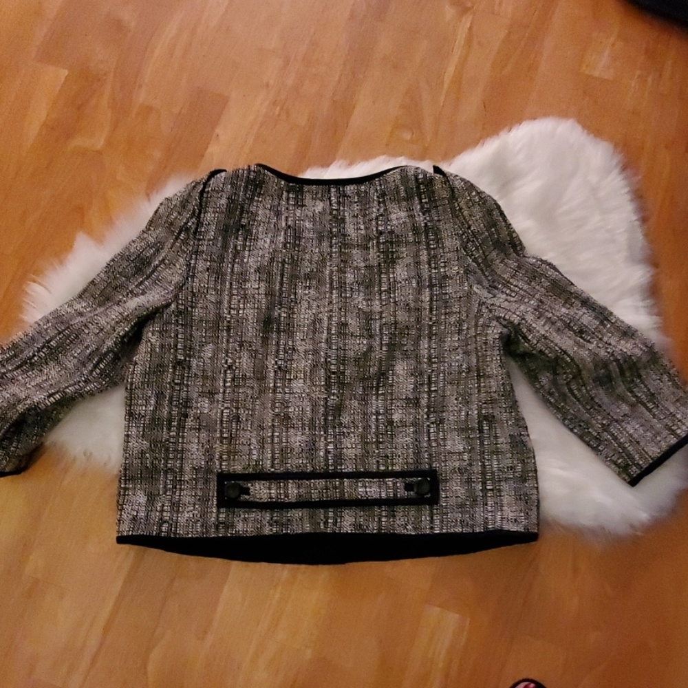 Talbots Black and White jacket size 16 - Picture 4 of 5